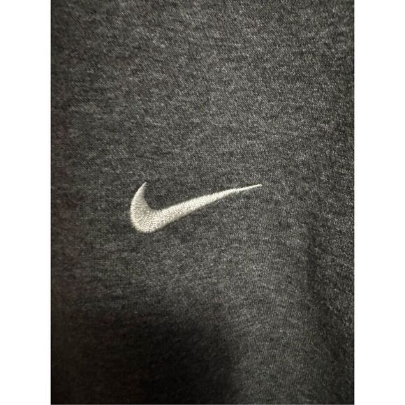 Vintage Nike Hoodie Sweatshirt Mens XL Grey Zip Solo Swoosh Essential Y2K - Picture 3 of 8
